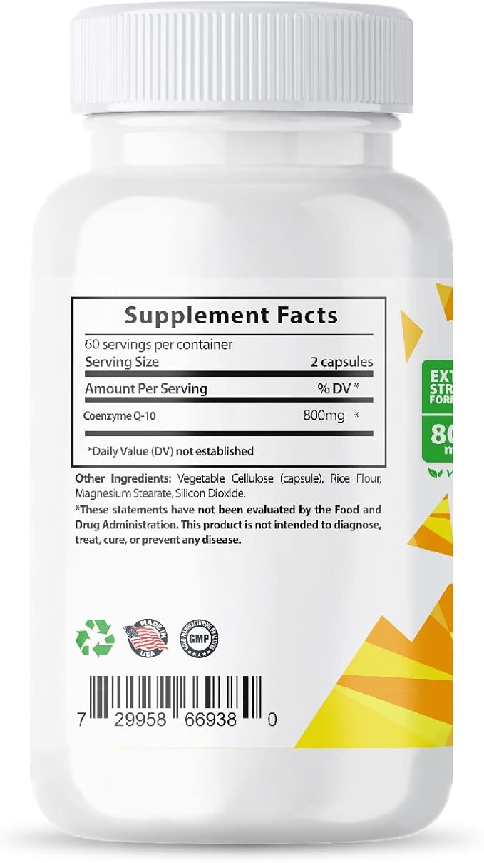 CoQ10 Powerful Antioxidant (Capsules 800mg 120 Capsules)