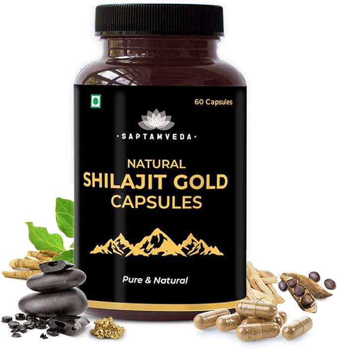 Pure Himalayan Shilajit Wellness 60 Capsules Supplement Men Wome Natural.