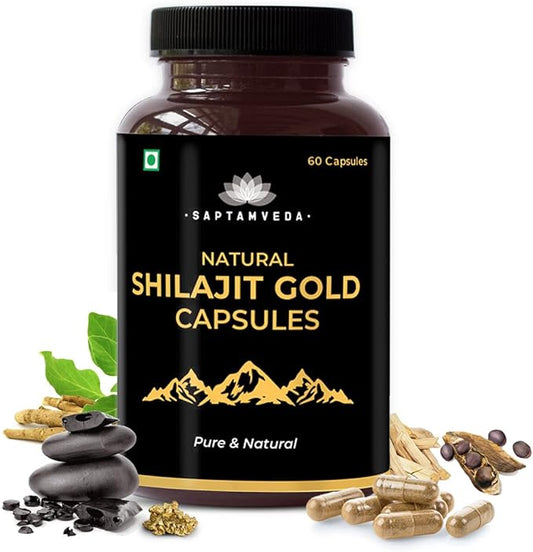 Pure Himalayan Shilajit Wellness 60 Capsules Supplement Men Wome Natural.