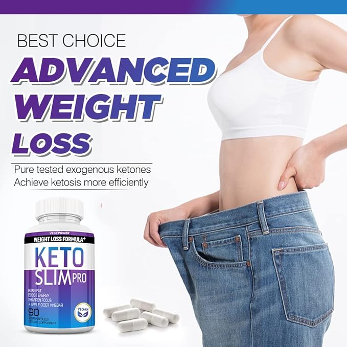 Keto Weight Loss Pills - Fat Burner for Women and Men with Apple Cider Vinegar - Natural Appetite Suppressant, Weight Management & Metabolism Booster - 180 Keto ACV Capsules