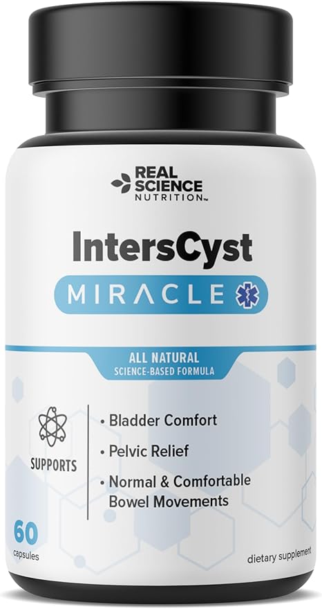 IntersCyst Miracle A Natural Supplement for Bladder and Kidney Health, Providing Relief for Interstitial Cystitis and Constipation
