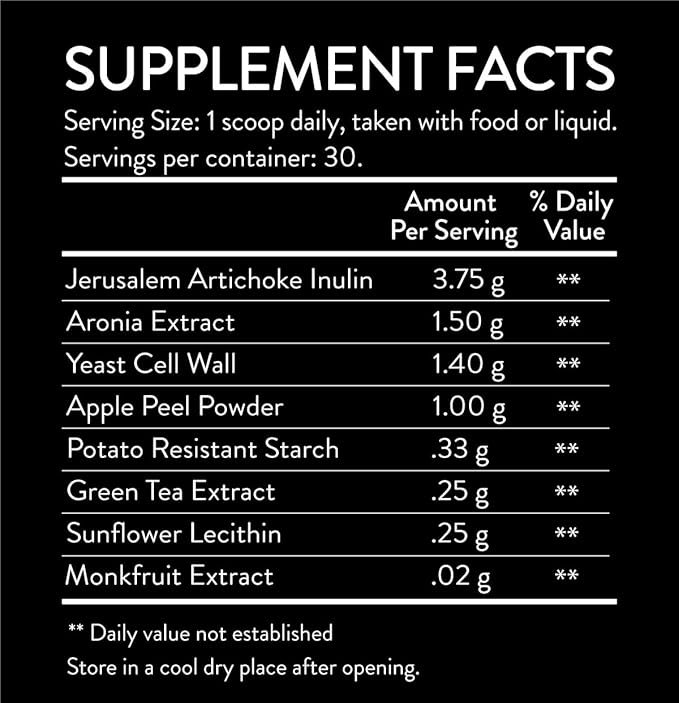 Clarity Prebiotic Blend – Optimize Gut and Mood via The Gut-Brain axis – one Month Supply – Easy to use, one Scoop mixes with Liquid or Food – Vegan, Soy-Free, Gluten-Free, Non-GMO
