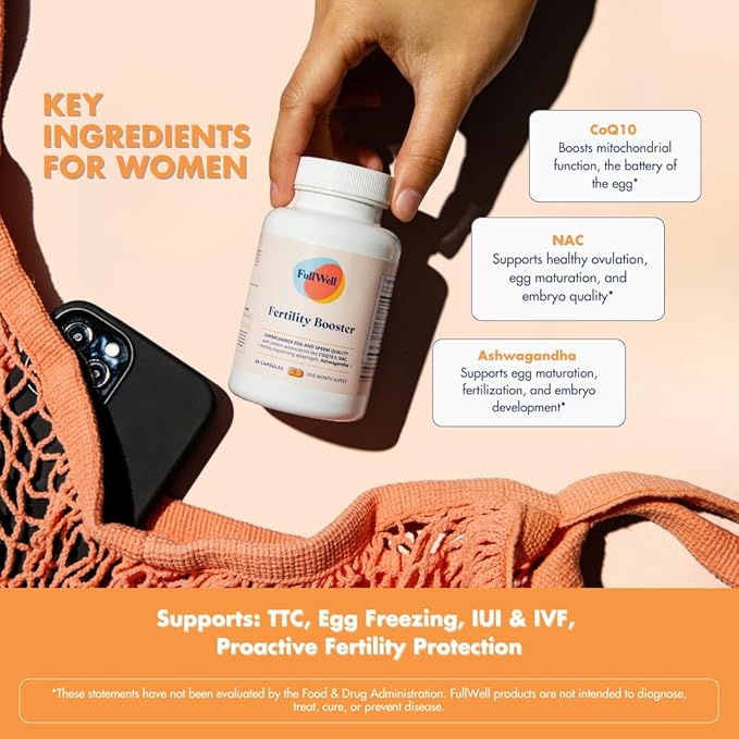 Fertility Trio | Prenatal Vitamin + DHA & Fertility Booster | Choline, Folate, Omega 3, Coq10, NAC, 26+ Vital Nutrients | Dietitian-formulated, Non-GMO, 3rd Party Tested, 30 Servings