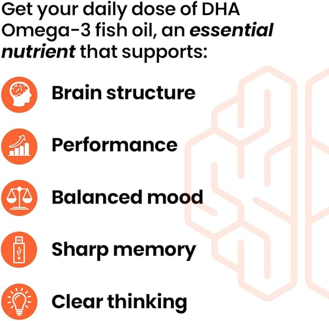 LifeSeasons NeuroQ Memory DHA-400 - Omega-3 Fish Oil Supplement - Mental Performance & Balance - Supports Neuro Brain Health - Protects Against Memory Loss & Improves Focus - 120 Softgels