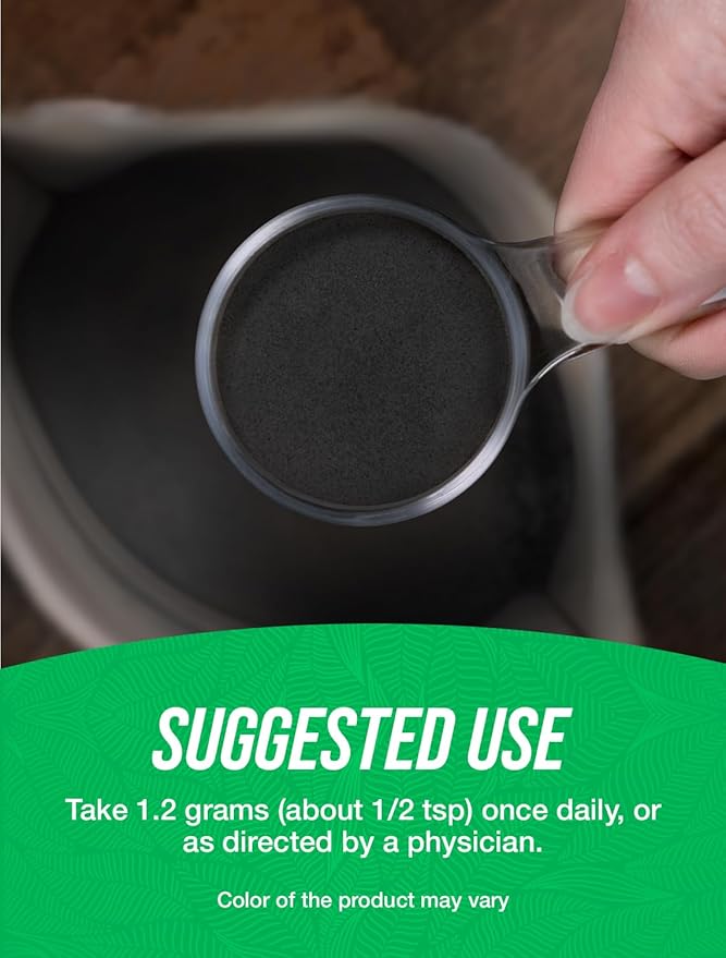 BulkSupplements.com Activated Charcoal Powder - from Coconut Charcoal, for Teeth Whitening - Vegan & Gluten Free, 1.2g per Serving, 250g (8.8 oz) (Pack of 1)