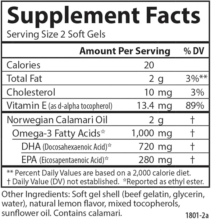 Carlson - EcoSmart Omega-3, Sustainable Source, Promotes Heart, Brain, Vision & Joint Health, Lemon, 90 soft gels