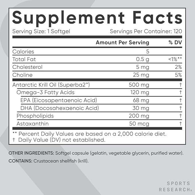 Sports Research Triple Strength Omega 3 Fish Oil, Antarctic Krill Oil + Phospholipids, Choline & Astaxanthin Mini-Softgels, Keto Plus ACV 500mg of Apple Cider Vinegar & 1500mg goBHB Exogenous Ketones