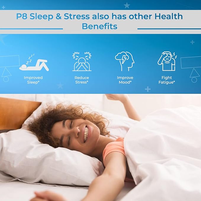 Sleep & Stress Supplement - with Affron® Spanish Saffron Extract, Ashwagandha, & Rhodiola Rosea - Improved Sleep- 30 Capsules