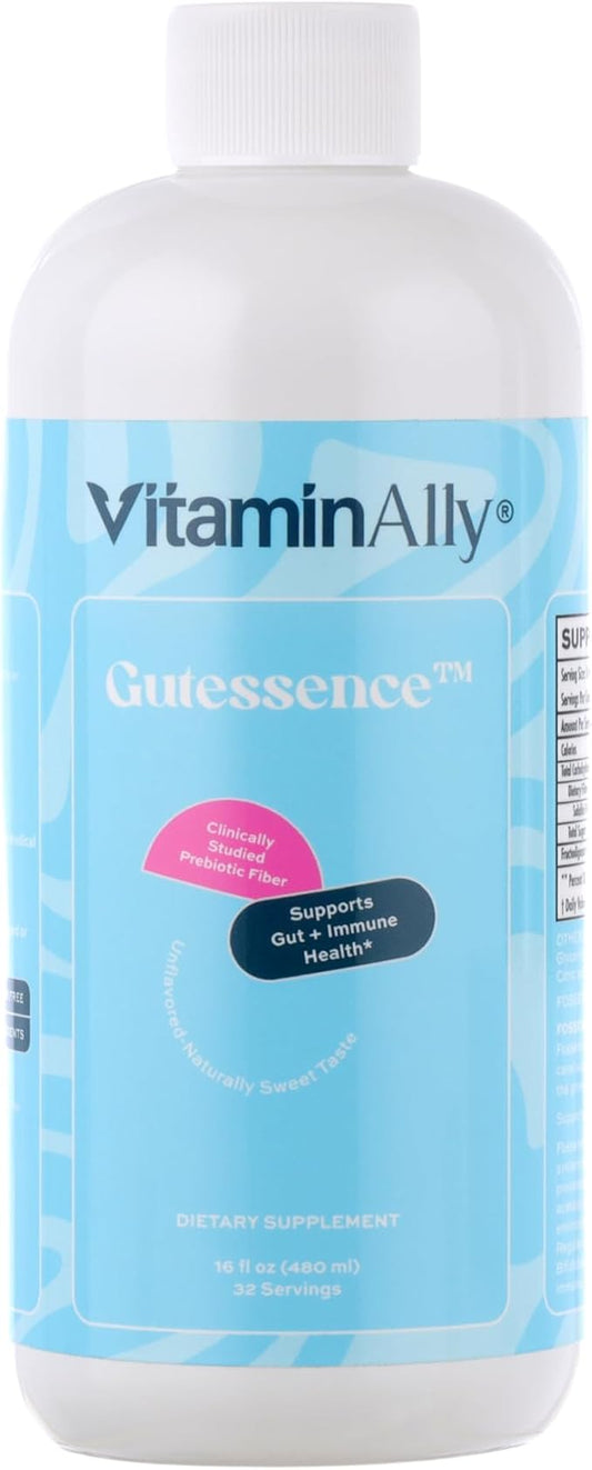 Gutessence Liquid Prebiotic Fiber | Clinically stuided Prebiotic Fiber | Supports Gut Health and Immune Health | Non-GMO | 100% Vegan | Sugar Free | 32 Servings