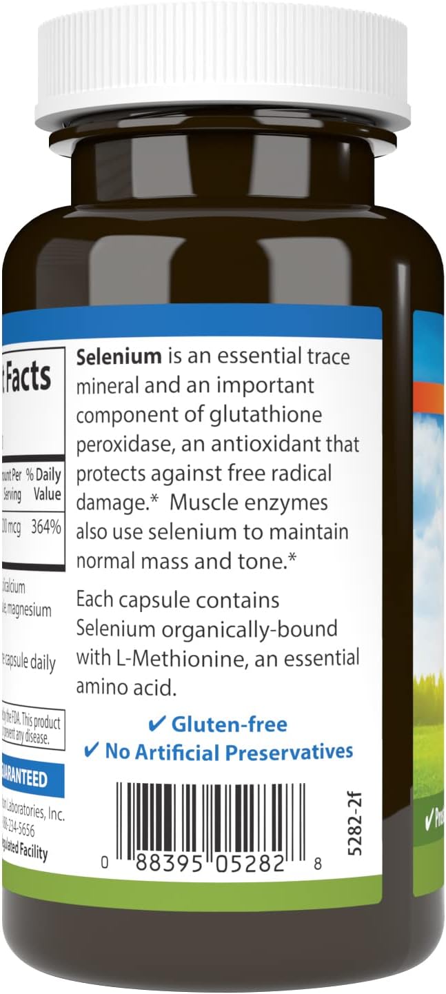 Carlson - Selenium, 200 mcg Yeast-Free, Prostate Health & Immune Support, Antioxidant, 180 capsules