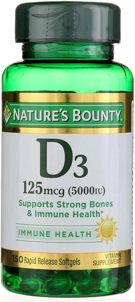 Nature's Bounty, D 5000 Iu Softgels, 100 ct