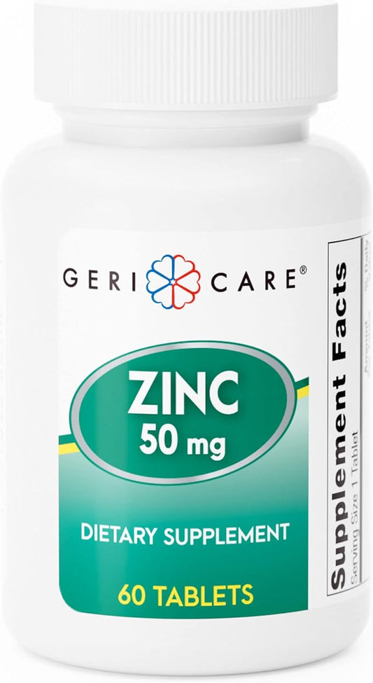GeriCare Gericare Zinc Sulfate 220mg Dietary Supplement, 60 Count