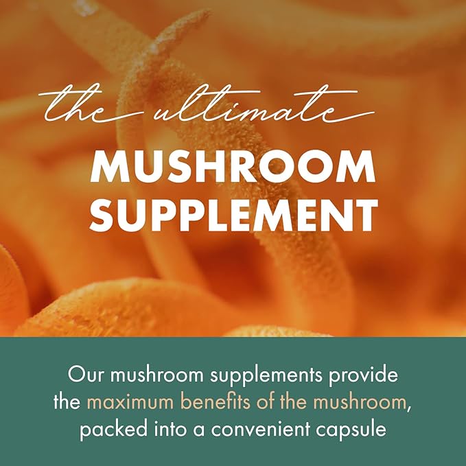 PURE ESSENCE LABS MyPure Cordyceps 4X Mushrooms - Concentrated Cordyceps Mushroom Powder Supplements for Immune System, Stress Response, Physical & Mental Performance - 2 Months Supply