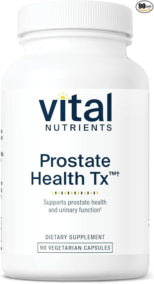 Vital Nutrients - Prostate Health Tx - Evidence-Based Prostate Support - 90 Vegetarian Capsules per Bottle