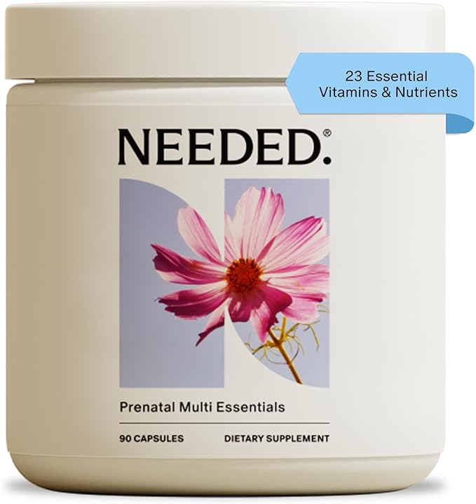Needed. Multivitamin for Prenatal | Prenatal Multi Essentials Capsule- Pregnancy, Breastfeeding, Postpartum | Expertly-Formulated & Third-Party Tested, | 30-Day Supply