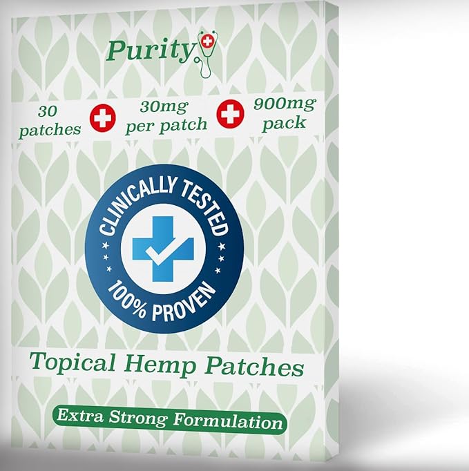 Hemp Oil Patches - 90 Patches - 30mg Per Patch