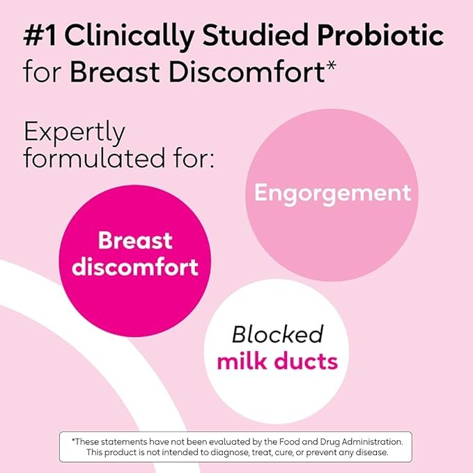BioGaia Elactia Breastfeeding Probiotic | Lactation Supplements | Newborn Essentials and Probiotics for Both Mom & Baby | Daily Supplement for Healthy Lactation | 30 Count | Breastfeed Happy