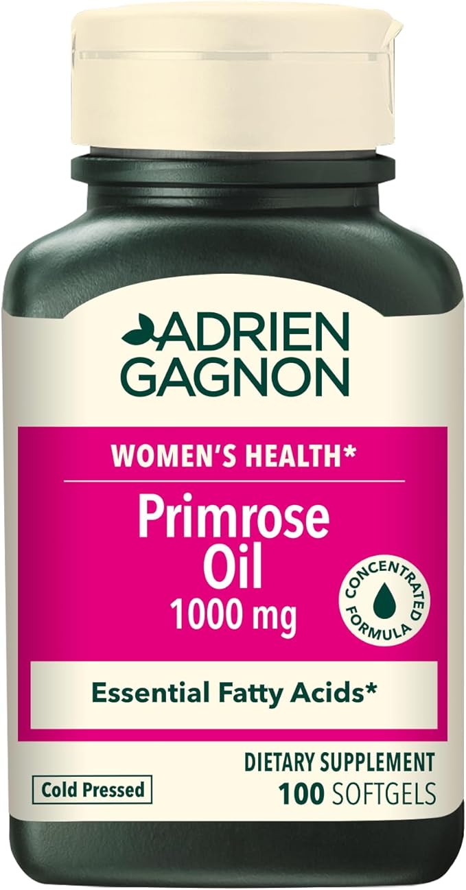 Evening Primrose Oil 1000 mg, for Premenstrual Syndrome - 100 Count