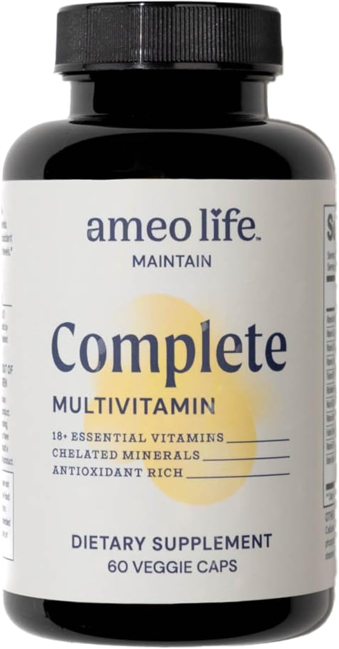 Chelated Daily Multivitamins for Adult Men and Women - Multi Vitamin Supplement with Zinc, Biotin, Iodine, Chromium, Manganese and Vitamins A, B6, B12, C, D and E - 60 Capsules
