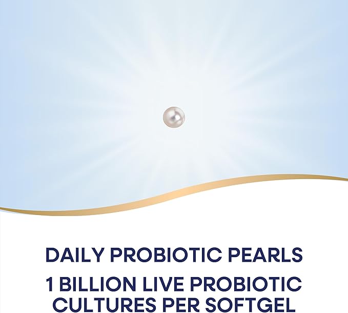 Nature's Way Acidophilus Probiotic Pearls, Supports Digestive Balance and Gut Health*, Protects Against Occasional Constipation and Bloating*, 1 Billion Live Cultures, 90 Softgels (Packaging May Vary)