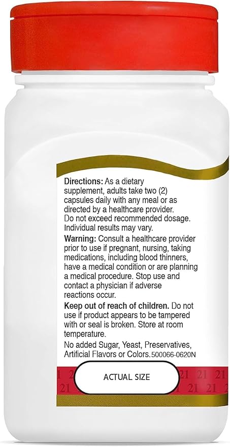 21st Century Glucosamine Chondroitin 250/200mg - Original Strength, 60 Count