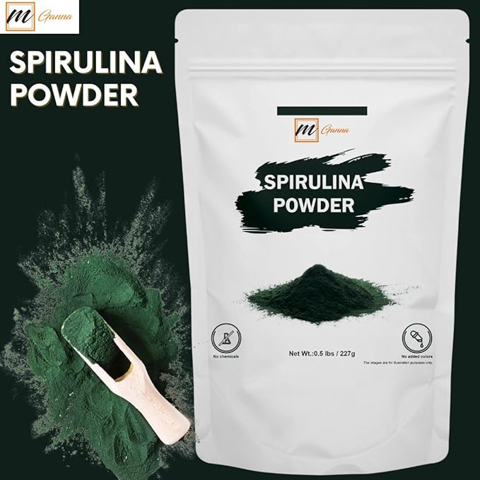 100% Spirulina Powder/Blue Green Algae Powder 0.5lbs / 227 g