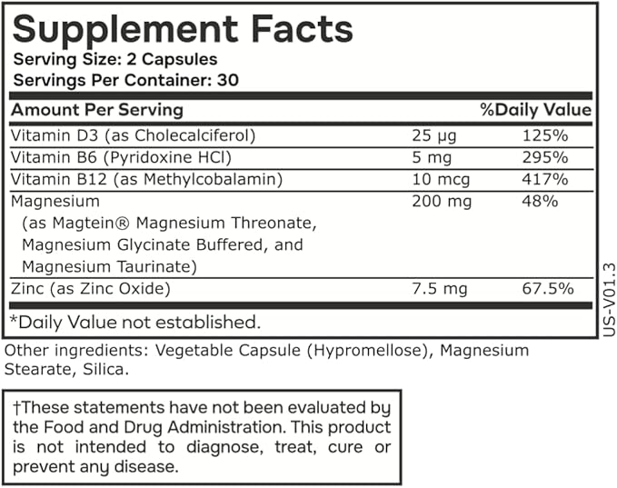 Ultra Magnesium Glycinate, L-Threonate & Taurinate