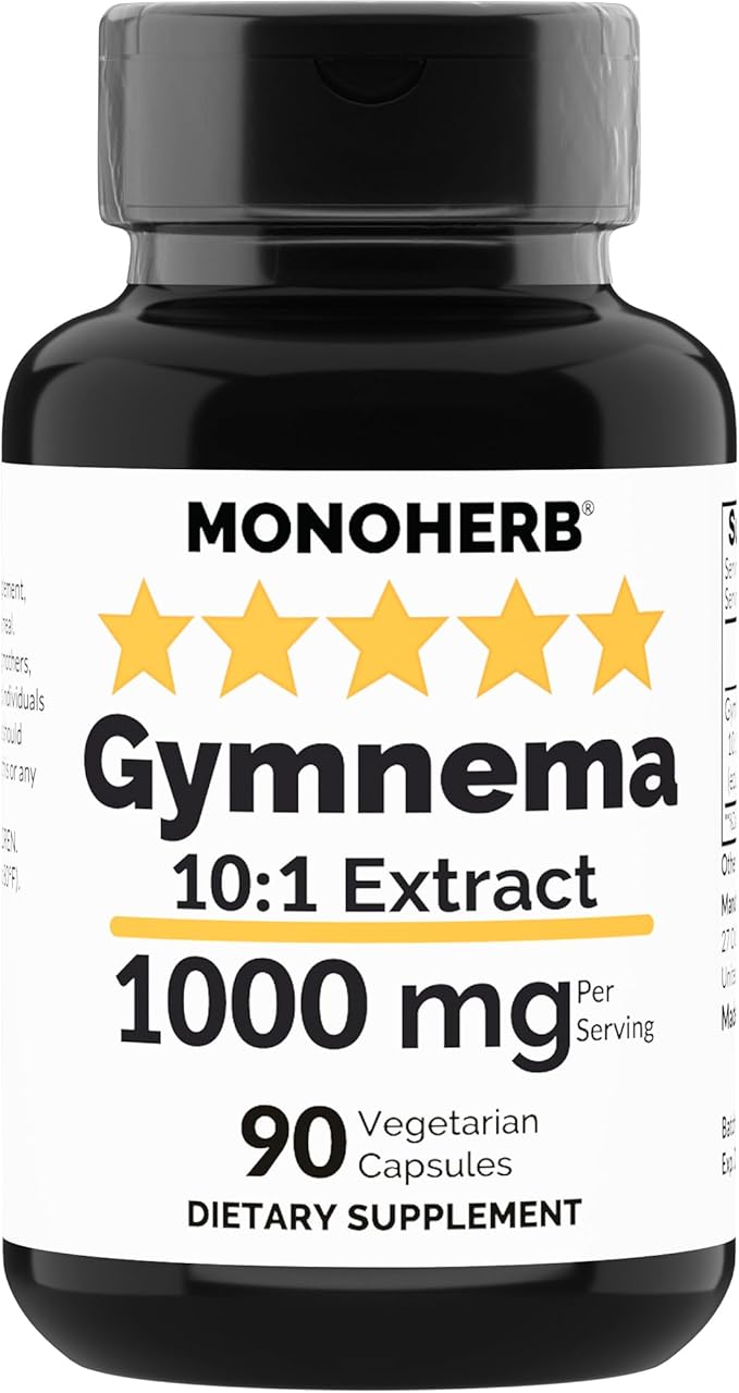 Gymnema Extract 1000 mg - 90 Vegetarian Capsules