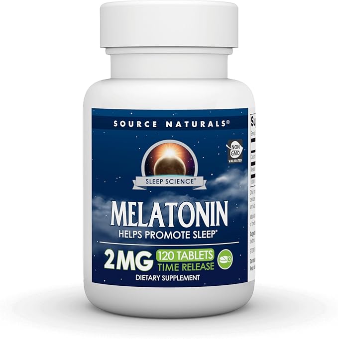 Source Naturals Time Released Melatonin 2 mg - 120 Time Release Tablets
