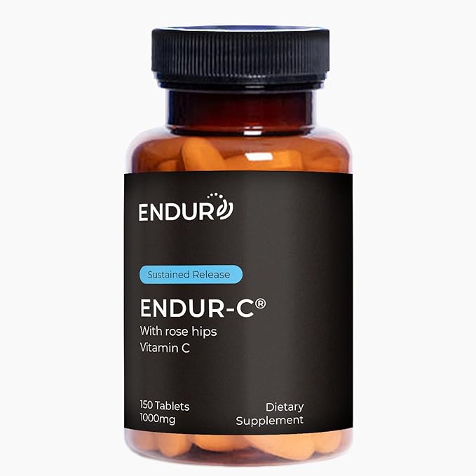 ENDUR-C®, Time Release Vitamin C Supplement Tablets For Optimal Absorption, Ascorbic Acid & Vitamin C with Rose Hips, 1000mg, 150 Tablets
