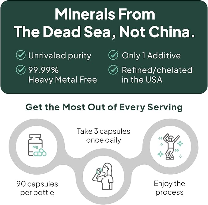 Real Magnesium Citrate - High Absorption Magnesium Supplement - Chelated Magnesium to Support Energy, Relaxation, and Regularity