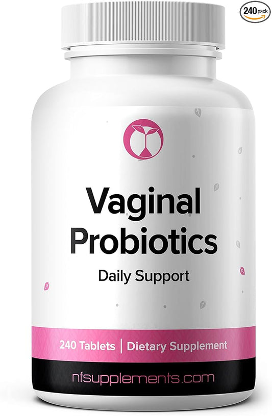 Vaginal Probiotics Supplement 240 Tablets 3 Billion CFU Made in The USA (240, Vaginal Probiotics)