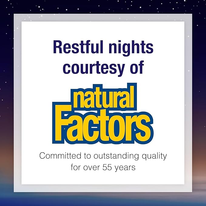 Natural Factors Stress-Relax Tranquil Sleep Extra Strength, with Suntheanine L-Theanine, 5-HTP, Melatonin, 60 Tablets