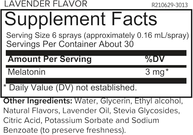 ONNIT Melatonin Liquid Sleep Support Spray, Lavender Flavor, Sleep Support Melatonin Spray for Adults, 3mg Melatonin per Spray, 1 fl oz
