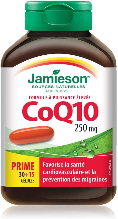 Jamieson CoQ10 250mg High Potency 30+15Sgels