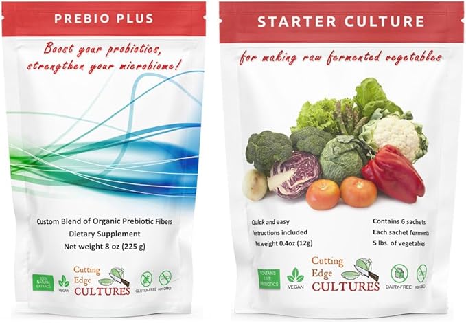 Prebio Plus Prebiotic Fiber Powder Best Custom Blend of Organic Prebiotic Fibers Dietary Supplement 8 oz