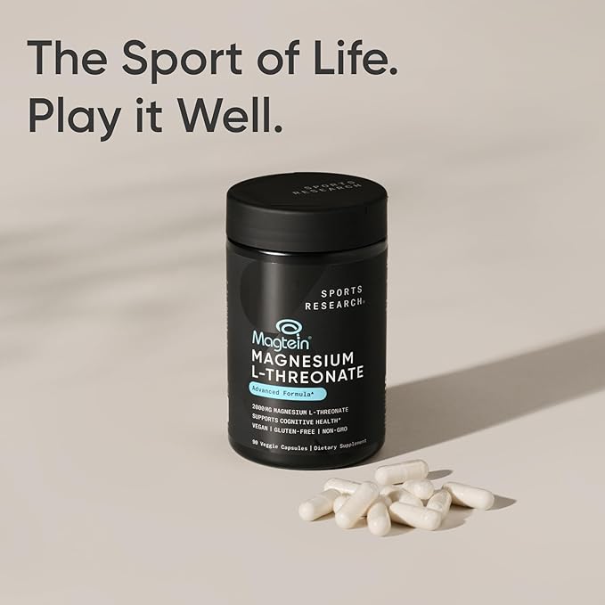 Sports Research® Brain Health Pack - Triple Strength Omega 3 Fish Oil - Burpless Fish Oil Supplement w/EPA & DHA Fatty Acids & Magtein Magnesium L-Threonate Supplement for Memory, Focus, Sleep & Mood