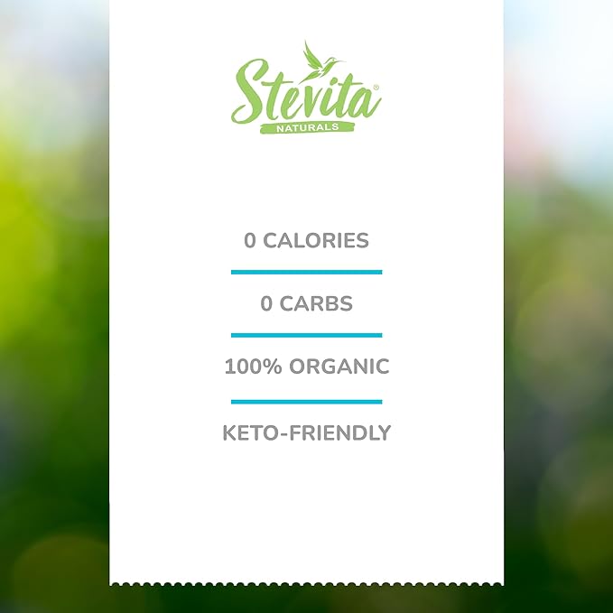Stevita Organic Liquid Stevia - 1.35 oz, Pack of 3 - All-Natural Sweetener, Zero Calories - USDA Organic, Non-GMO, Vegan, Kosher, Keto, Paleo, Gluten Free - 600 Total Servings