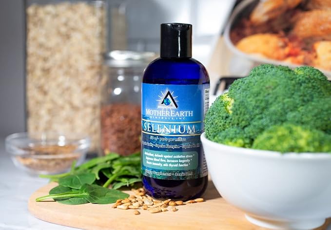 Mother Earth Minerals - Selenium - Promotes Normal Body Growth, Supports Fertility, Encourages Tissue Elasticity, Potent Antioxidant - 8 Ounce 96 Servings