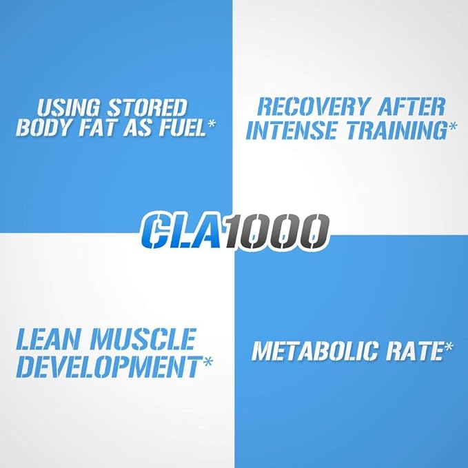 Conjugated Linoleic Acid CLA Pills - CLA 1000mg Diet Pills to Support Weight Loss Fat Burning Lean Muscle and Faster Metabolism - Stimulant-Free CLA 1000mg Safflower Based Fat Loss Support Pills - 180