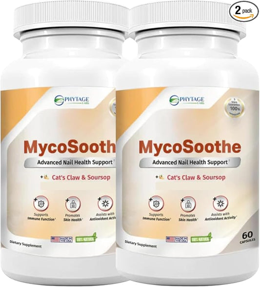 MycoSoothe Advanced Hair, Skin, Nail & Immunity Support Formula - 2 Pack