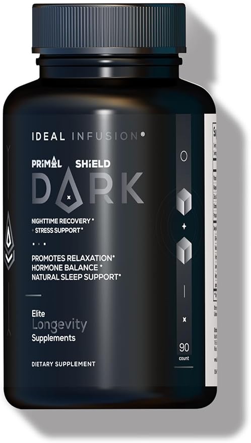 Ideal Infusion Nighttime Recovery & Deep Sleep Supplement: Relaxation and Stress Support - Magnesium Glycinate, KSM-66 (Melatonin Free) Muscle Cramp Relief, Vegan