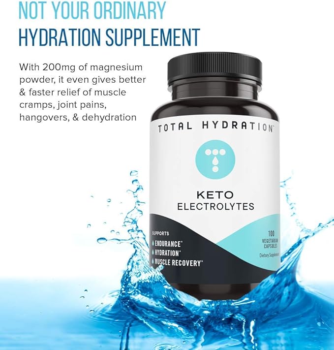 Keto Supplement Bundle - 100 Keto Electrolyte Tablets + Ketolyte Rapid Hydration Unflavored (39 Drops) - Keto Electrolytes for Endurance, Hydration, Rejuvenation - Calorie Free, Vegan