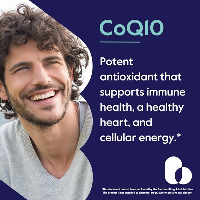 BESTVITE CoQ10 200mg (120 Vegetarian Capsules) Naturally Fermented - No Stearates - Vegan - Gluten Free - Non GMO