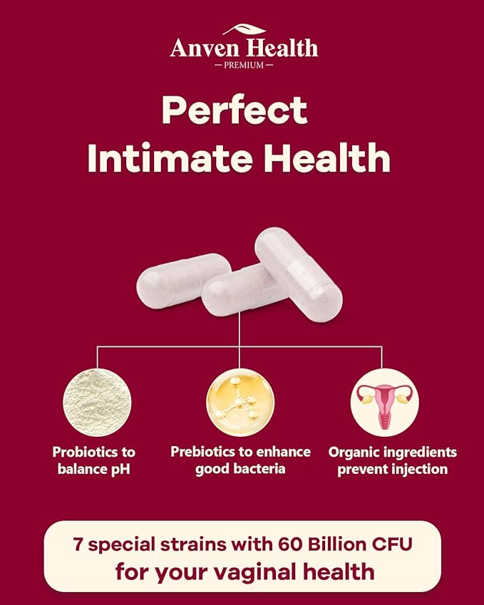 Vaginal Probiotics for Women - 60 Billion CFU for pH Balance, Vaginal Flora, Odor, Yeast & Digestive Health, Vegan & Non-GMO with Saffron, Lecithin, Cranberry, Olive Leaf | 270 Capsules