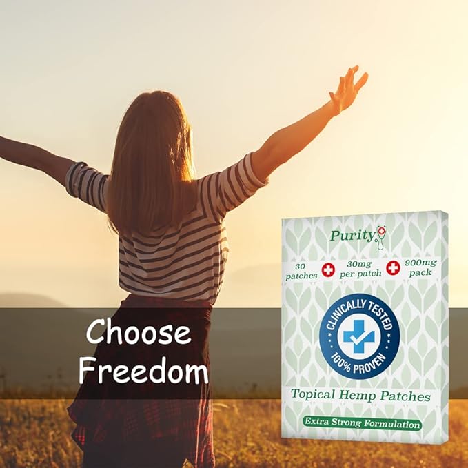 Hemp Oil Patches - 90 Patches - 30mg Per Patch