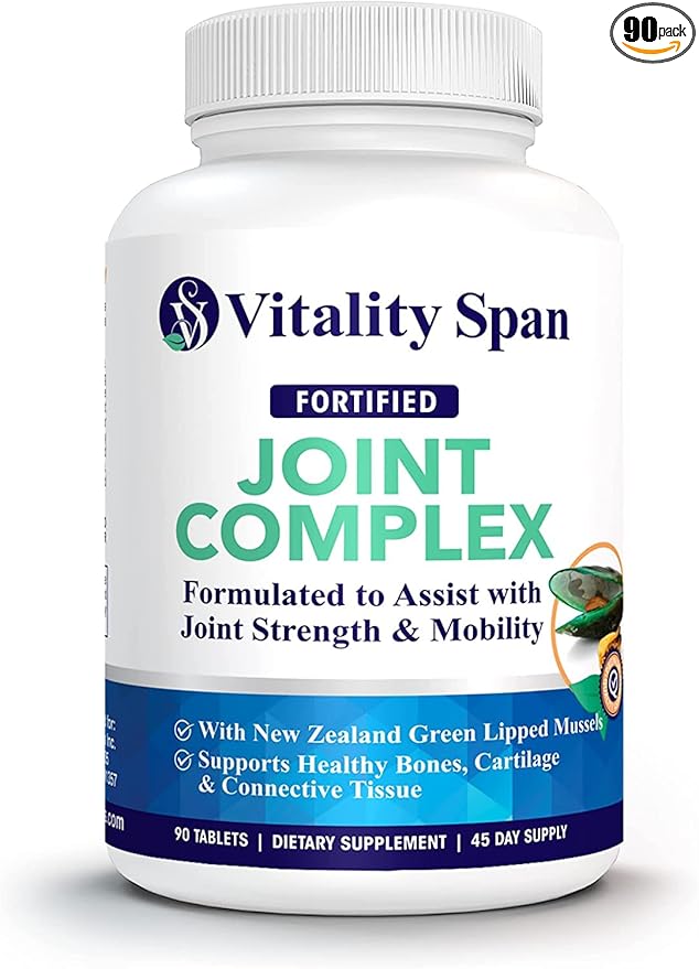 Advanced Joint Support and Relief, Antioxidants, Vitamins, Zinc, Copper and Green Lipped Mussel Extract, Made in USA, 90 Vegetable Tablets
