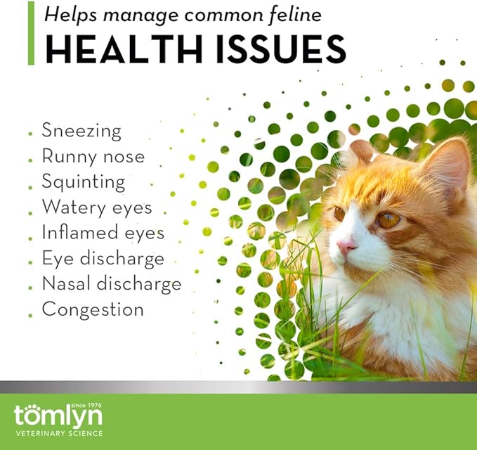 Tomlyn Immune Support Daily L-Lysine Supplement, Fish-Flavored Lysine Powder for Cats and Kittens, 4 Pack