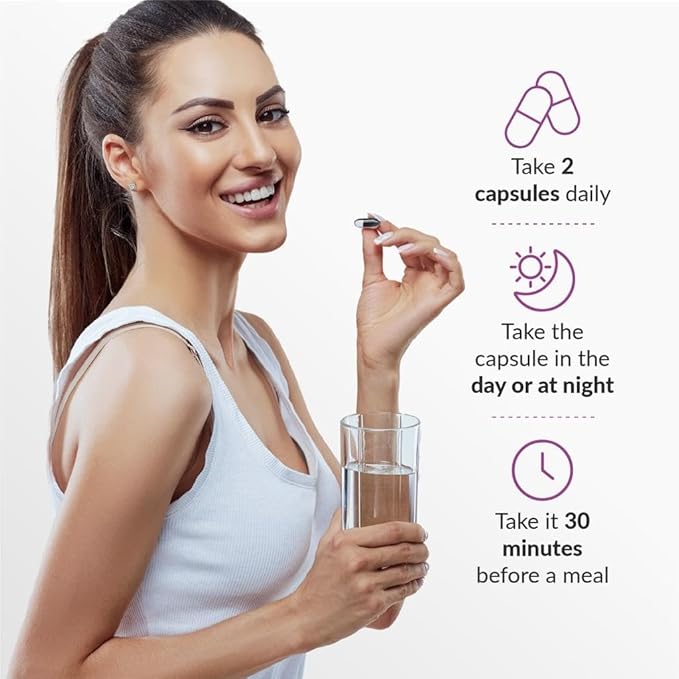 Collagen Peptide Capsules with Hyaluronic Acid, Vitamin C, Biotin and Resveratrol - Collagen Supplements for Women & Men - Hair, Nails, Skin & Joint Vitamins - 60 Count (Pack of 3)