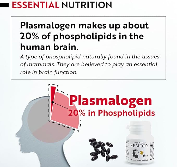Plasmalogen Sea Squirt Supplement - Brain Health Supplement - 30 Days Supply